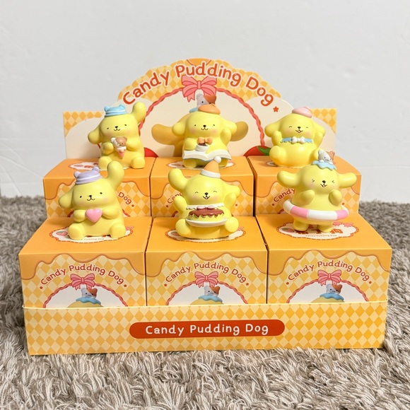 Sanrio Other - Sanrio Pompompurin Candy Pudding Dog Opened Blind Box Toy Figures